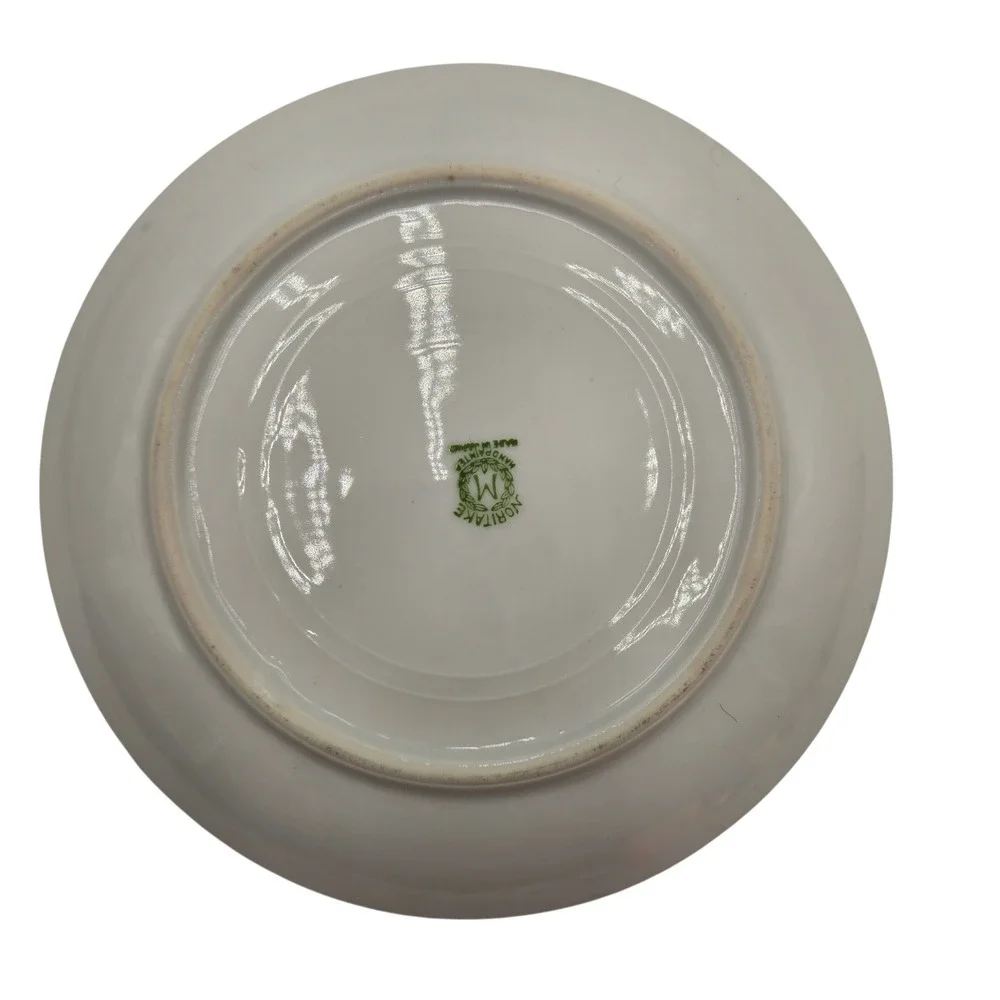 Vintage Noritake Hand Painted Lusterware Cottage Landscape Plates Set of 6 Japan
